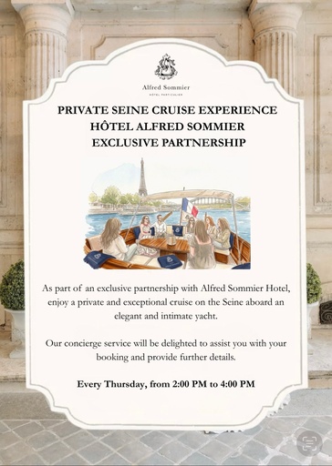 The shared cruise: alfred Sommier’s Yacht in Paris