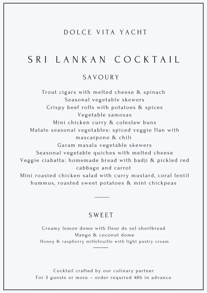 SRI LANKAN COCKTAIL